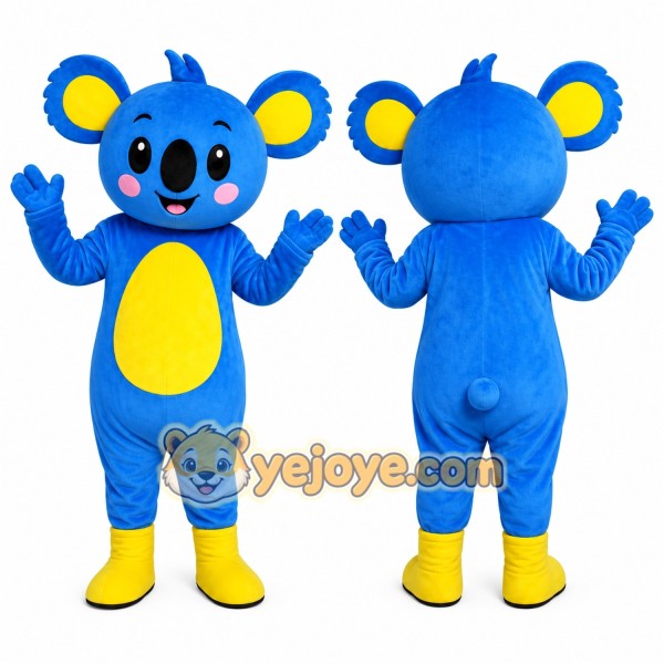 Blue Koala Mascot Costume