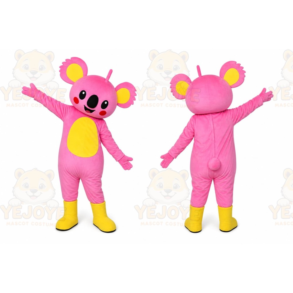Pink Koala Mascot Costume