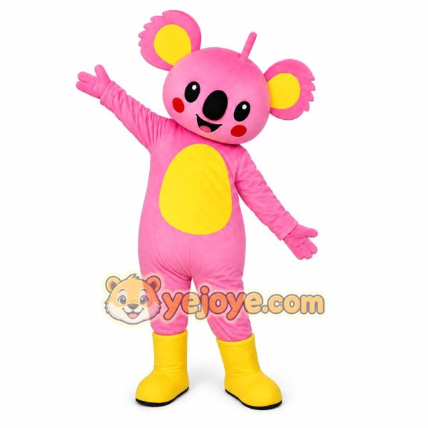 Pink Koala Mascot Costume
