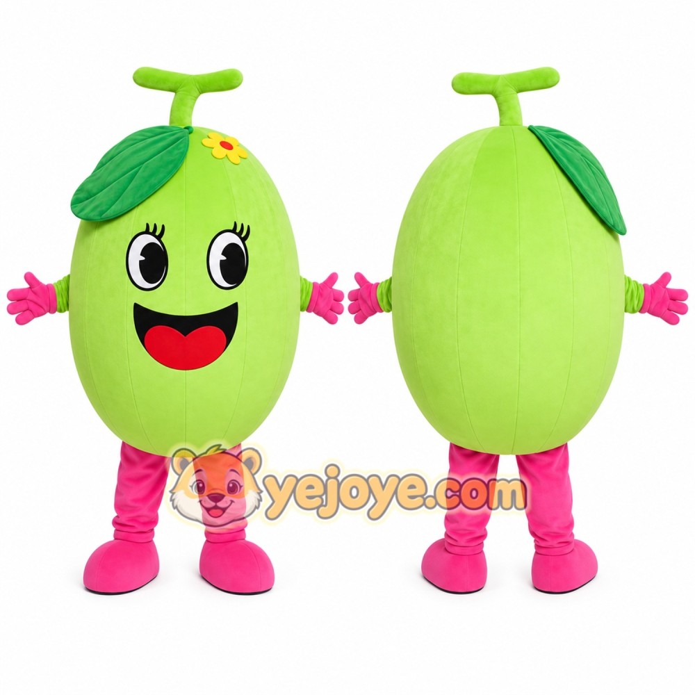 Green Fruit Girl Mascot Costume Green Fruit Girl Mascot Costume