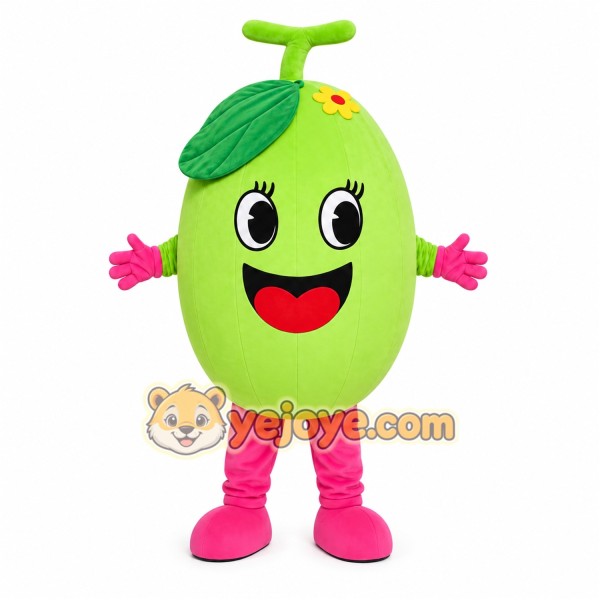 Green Fruit Girl Mascot Costume