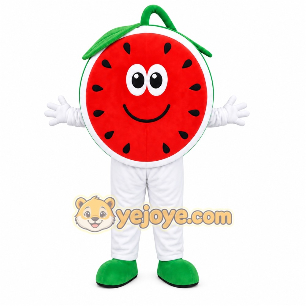 Watermelon Slice Mascot Costume Watermelon Slice Mascot Costume