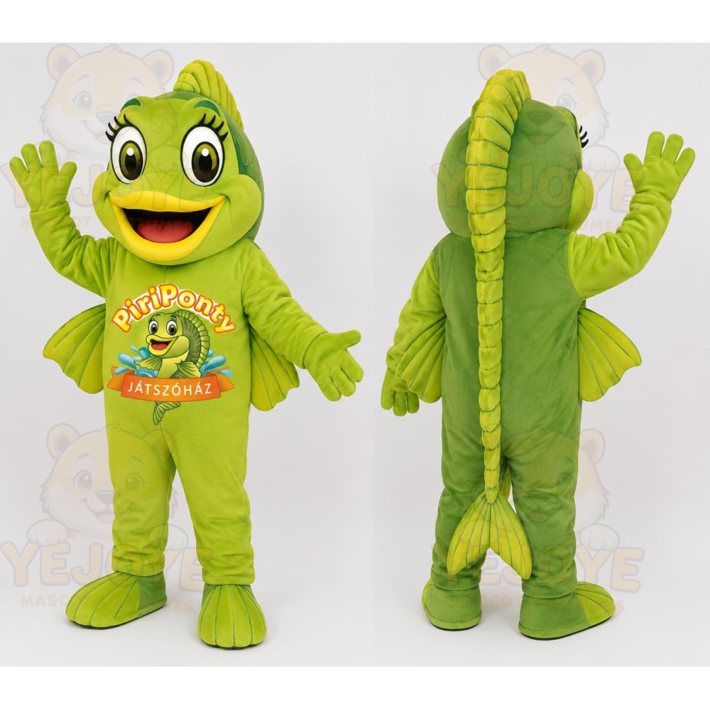 Green Crocodile Mascot Costume