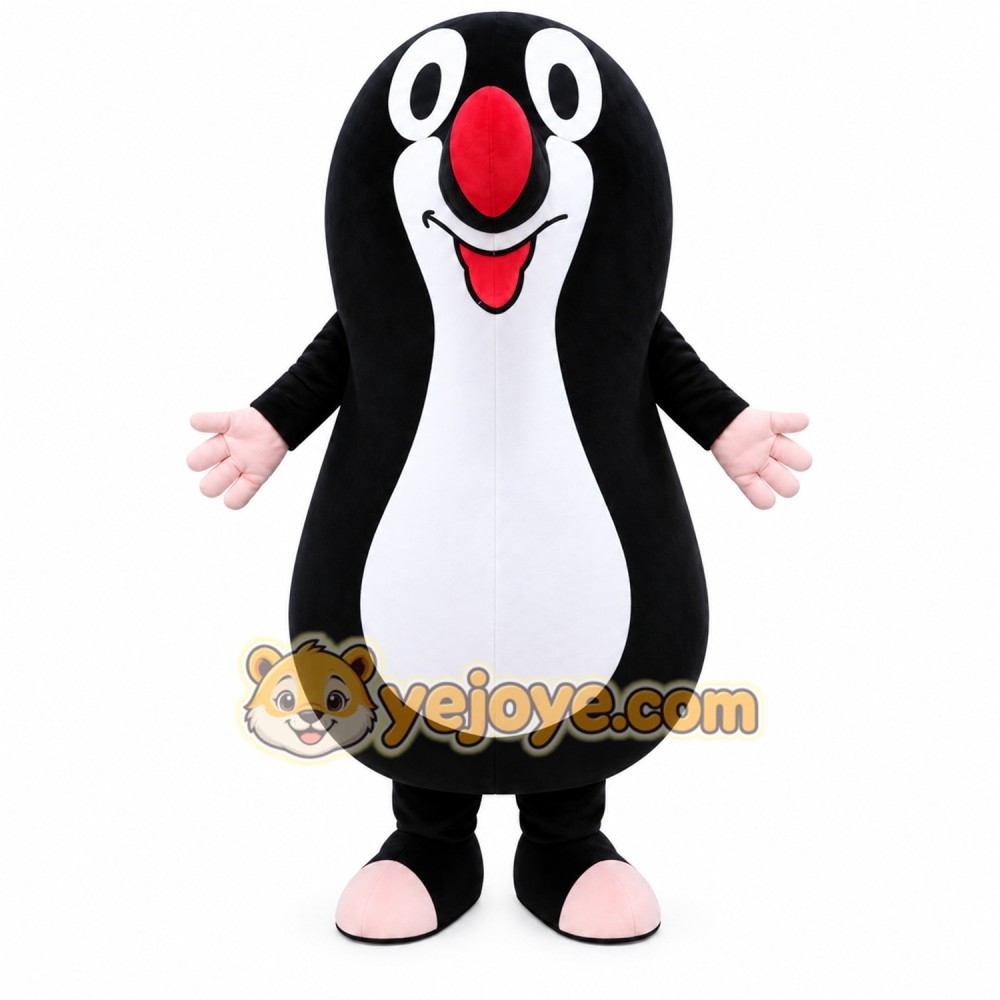 Black Penguin Mascot Costume Black Penguin Mascot Costume