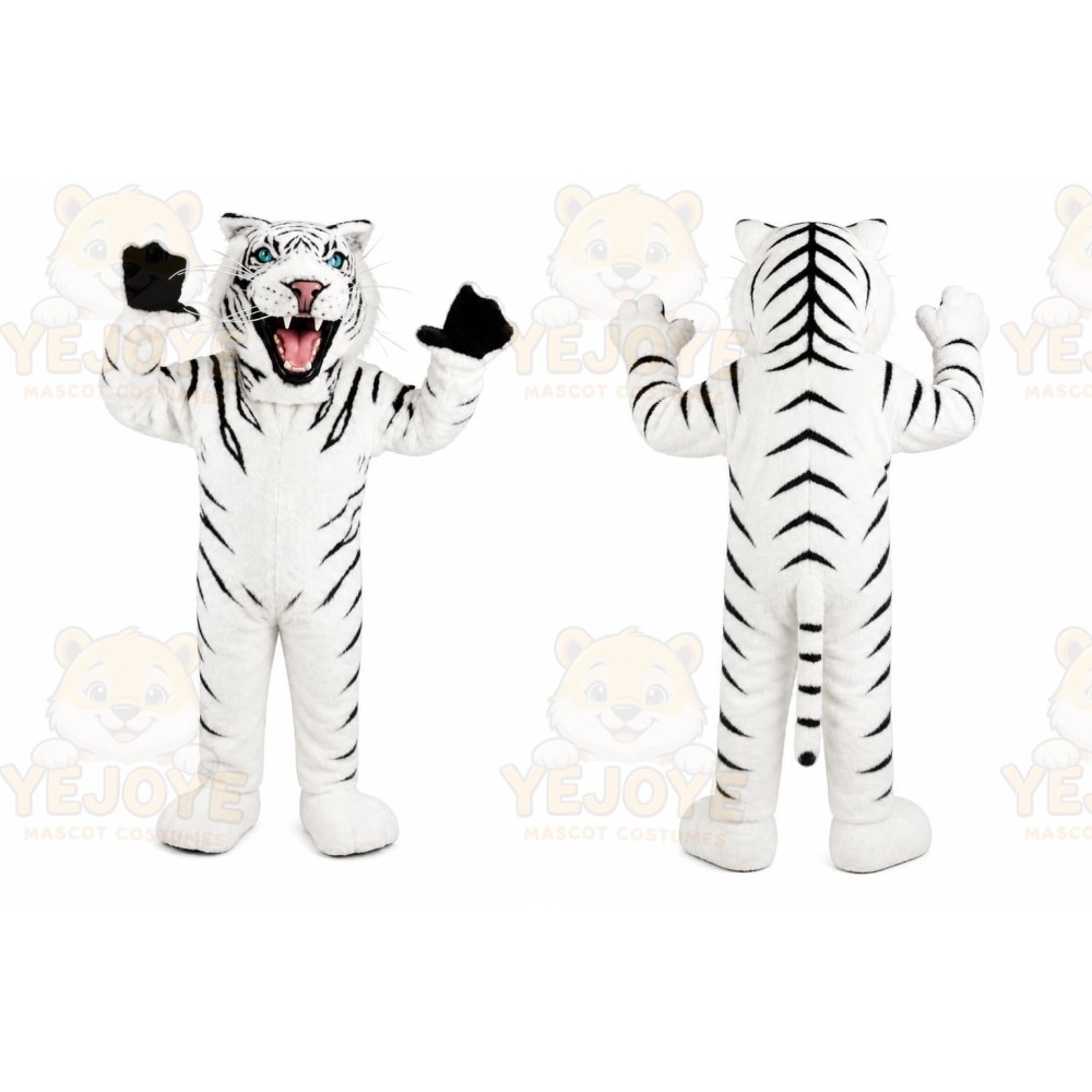 White Tiger Mascot Costume