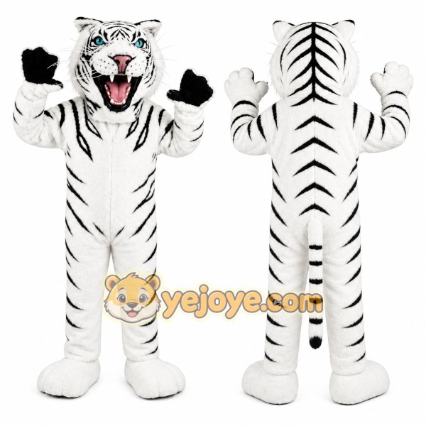 White Tiger Mascot Costume