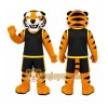 Orange Tiger Mascot Costume with Custom Logo Orange Tiger Mascot Costume with Custom Logo