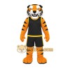 Orange Tiger Mascot Costume with Custom Logo Orange Tiger Mascot Costume with Custom Logo