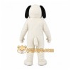 White Dog Mascot Costume with Custom Logo White Dog Mascot Costume with Custom Logo