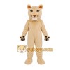 Tan Cougar Mascot Costume with Custom Logo