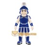 Blue Roman Warrior Mascot Costume with Custom Logo Blue Roman Warrior Mascot Costume with Custom Logo