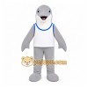 Gray Dolphin Mascot Costume with Custom Logo Gray Dolphin Mascot Costume with Custom Logo