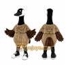 Brown Goose Mascot Costume with Custom Logo Brown Goose Mascot Costume with Custom Logo
