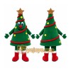Green Christmas Tree Mascot Costume with Custom Logo Green Christmas Tree Mascot Costume with Custom Logo