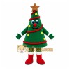 Green Christmas Tree Mascot Costume with Custom Logo Green Christmas Tree Mascot Costume with Custom Logo