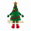 Green Christmas Tree Mascot Costume with Custom Logo Green Christmas Tree Mascot Costume with Custom Logo