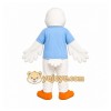 White Bird Mascot Costume with Custom Logo