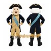 Colonial Man Mascot Costume with Custom Logo Colonial Man Mascot Costume with Custom Logo