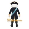 Colonial Man Mascot Costume with Custom Logo Colonial Man Mascot Costume with Custom Logo