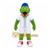 Green Alligator Mascot Costume with Custom Logo Green Alligator Mascot Costume with Custom Logo