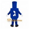Blue Dreidel Mascot Costume with Custom Logo Blue Dreidel Mascot Costume with Custom Logo