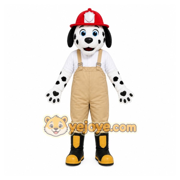 White Dog Mascot Costume with Custom Logo White Dog Mascot Costume with Custom Logo
