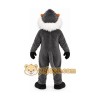 Gray Baboon Mascot Costume with Custom Logo Gray Baboon Mascot Costume with Custom Logo