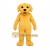 Yellow Dog Mascot Costume with Custom Logo Yellow Dog Mascot Costume with Custom Logo