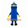 Blue Lighthouse Mascot Costume with Custom Logo Blue Lighthouse Mascot Costume with Custom Logo