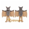 Gray Bat Mascot Costume with Custom Logo