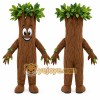 Brown Tree Mascot Costume with Custom Logo Brown Tree Mascot Costume with Custom Logo