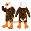 Brown Eagle Mascot Costume with Custom Logo Brown Eagle Mascot Costume with Custom Logo