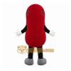 Red Bean Mascot Costume with Custom Logo