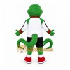 Green Lizard Mascot Costume with Custom Logo Green Lizard Mascot Costume with Custom Logo