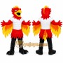 Red Bird Mascot Costume with Custom Logo