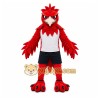 Red Bird Mascot Costume with Custom Logo Red Bird Mascot Costume with Custom Logo