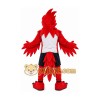 Red Bird Mascot Costume with Custom Logo Red Bird Mascot Costume with Custom Logo
