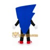 Blue Lightning Bolt Mascot Costume with Custom Logo Blue Lightning Bolt Mascot Costume with Custom Logo