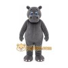 Gray Hippopotamus Mascot Costume with Custom Logo Gray Hippopotamus Mascot Costume with Custom Logo