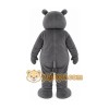 Gray Hippopotamus Mascot Costume with Custom Logo Gray Hippopotamus Mascot Costume with Custom Logo