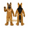 Brown Dog Mascot Costume with Custom Logo