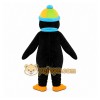 Black Penguin Mascot Costume with Custom Logo Black Penguin Mascot Costume with Custom Logo