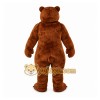 Brown Bear Mascot Costume with Custom Logo