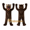 Brown Wolf Mascot Costume with Custom Logo Brown Wolf Mascot Costume with Custom Logo