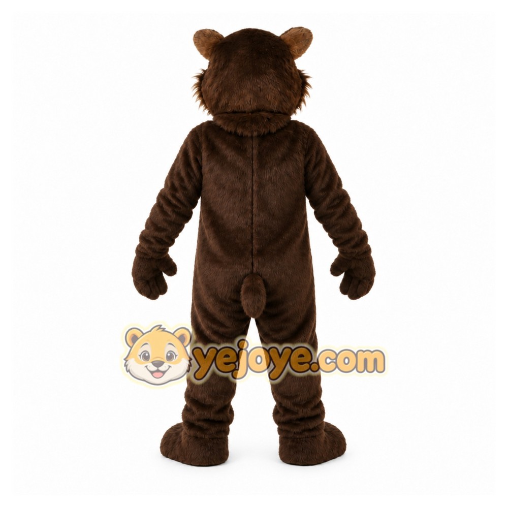 Brown Wolf Mascot Costume with Custom Logo Brown Wolf Mascot Costume with Custom Logo