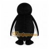 Black Penguin Mascot Costume with Custom Logo Black Penguin Mascot Costume with Custom Logo