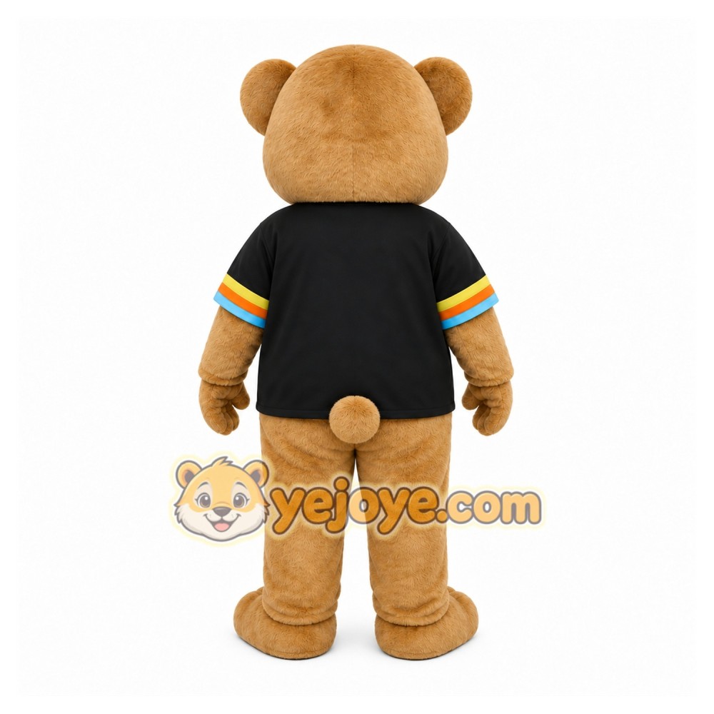 Brown Bear Mascot Costume with Custom Logo Brown Bear Mascot Costume with Custom Logo