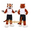 Orange Tiger Mascot Costume with Custom Logo Orange Tiger Mascot Costume with Custom Logo