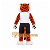 Orange Tiger Mascot Costume with Custom Logo Orange Tiger Mascot Costume with Custom Logo