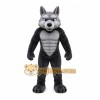 Gray Wolf Mascot Costume with Custom Logo Gray Wolf Mascot Costume with Custom Logo